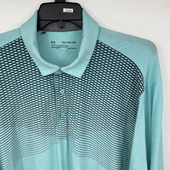 Under Armour Loose Heatgear Men's 2X Polo Shirt - Picture 7 of 7
